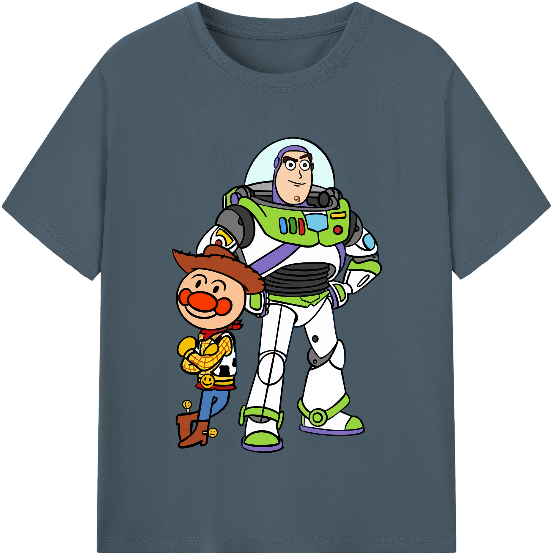 （画像用） アンパンマン Anpanman 綿100％半袖Tシャツ（フロントプリント）